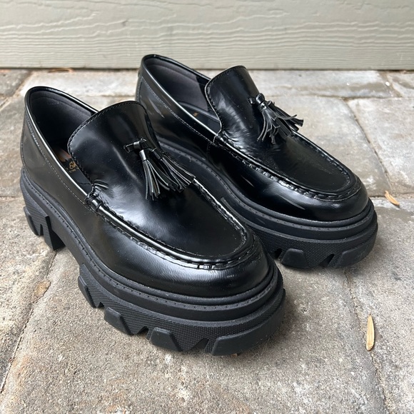 Sam Edelman Chunky Loafers in Black - Picture 1 of 7